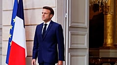 President of the Constitutional Council, Laurent Fabius, announced the official results of the presidential election, in front of 450 guests, under the golds of the Elysée vil