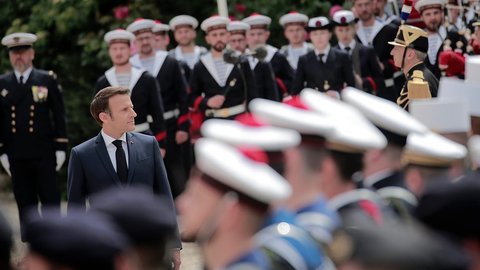 Macron'un ikinci dönem görevi için tören düzenlendi