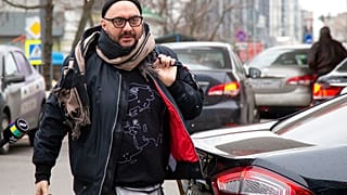 FILE - In this Friday, April 12, 2019 file photo, Russian theatre and film director Kirill Serebrennikov walks to attend a court hearing in Moscow, Russia.