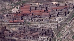 Stahlwerk in Mariupol