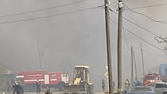Bombeiros combatem incêndios na região de Krasnoyarsk