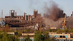 Mariupol şehrindeki Azovstal demir ve çelik tesisleri