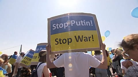 Акция протеста в Кёльне