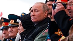 Le président russe Vladimir Poutine lors du défilé militaire du Jour de la Victoire marquant la fin de la Seconde Guerre mondiale à Moscou, le 9 mai 2022
