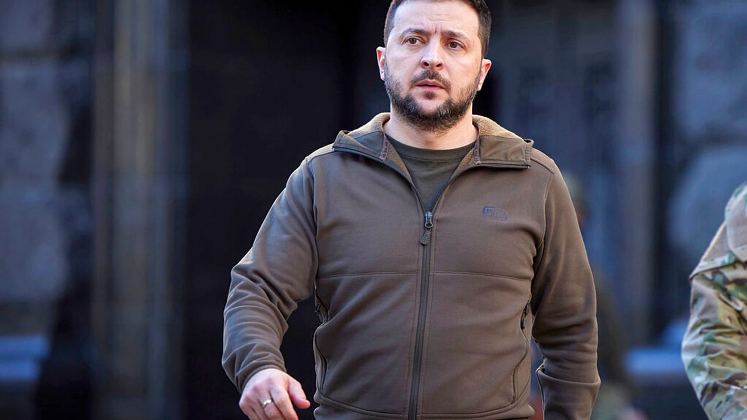 Le président ukrainien Volodymyr Zelensky le 1er mai 2022