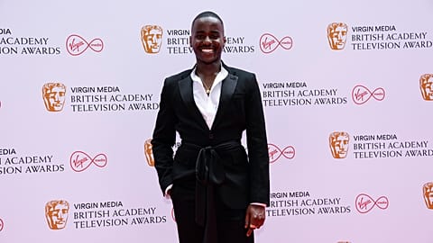 Ncuti Gatwa poses for photographers upon arrival for the British Academy Television Awards in London, June 6, 2021. Ncuti Gatwa will take the mantle from Jodie Whittaker.
