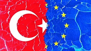 Türkiye ve AB bayrakları