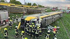 Verunglückter Zug bei Münchendorf (Bezirk Mödling), 09.05.2022