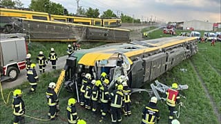 Verunglückter Zug bei Münchendorf (Bezirk Mödling), 09.05.2022