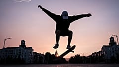 Amid destroyed buildings and air raid sirens, one teenager still skates the empty streets of Kramatorsk