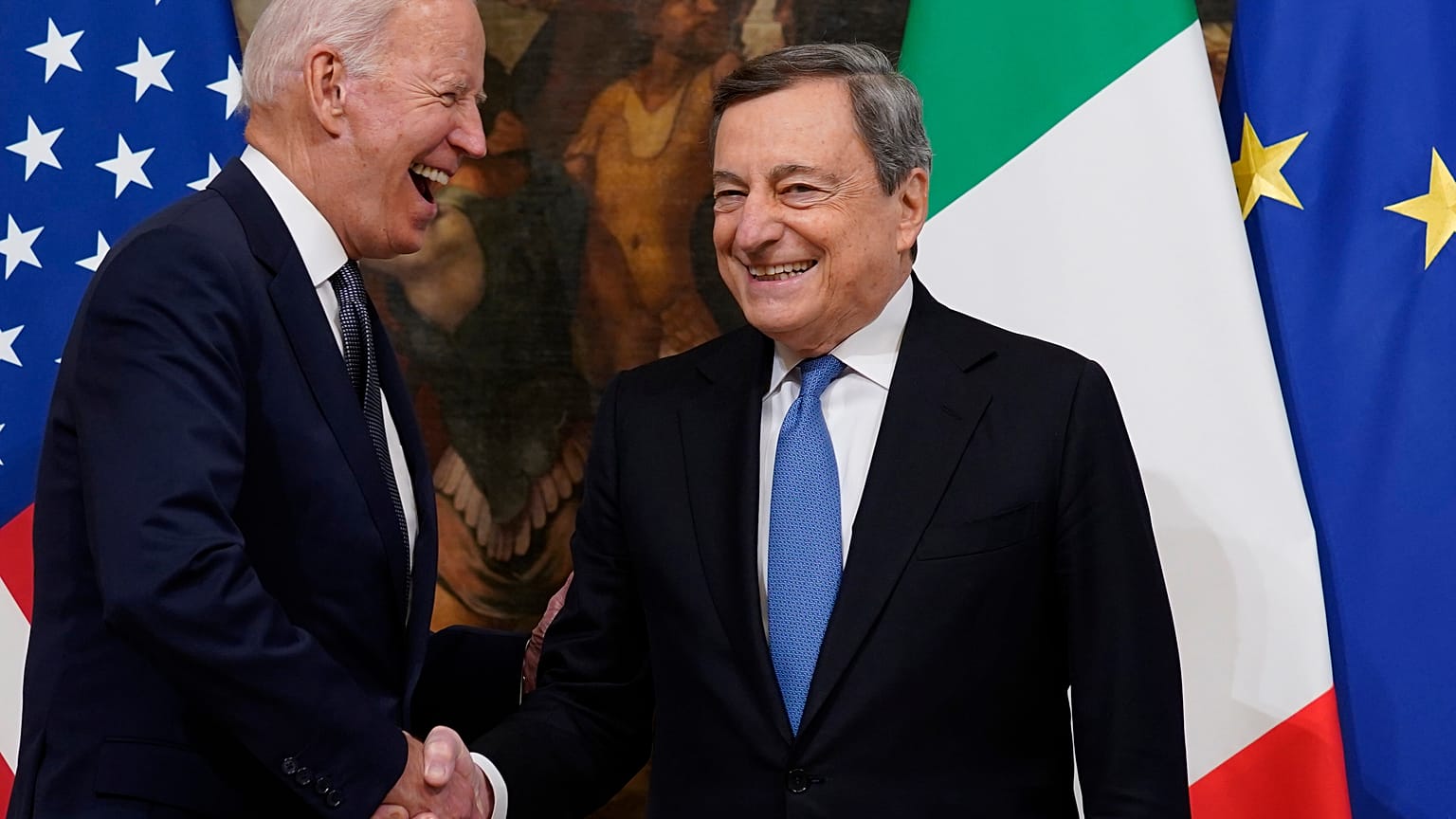 Mario Draghi e Joe Biden