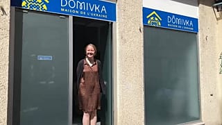 Victoria Didenko, responsable de la "Maison de l'Ukraine"