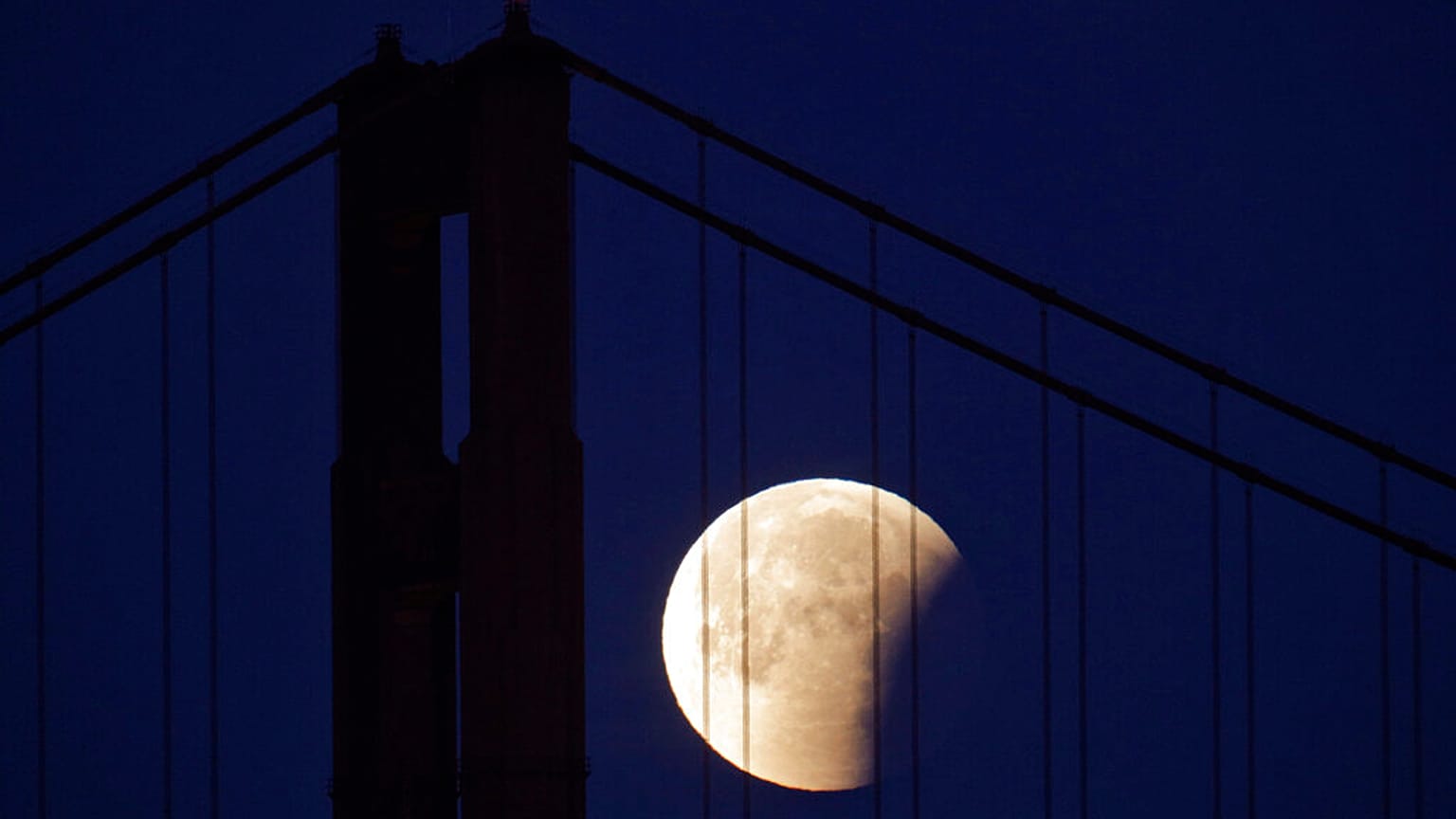 Mondfinsternis in San Francisco 2018