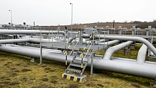 A partial view of the pumping station of the oil pipeline Friendship I at Tupa, Slovakia, near the Hungarian border, Monday, Febr. 9, 2015.