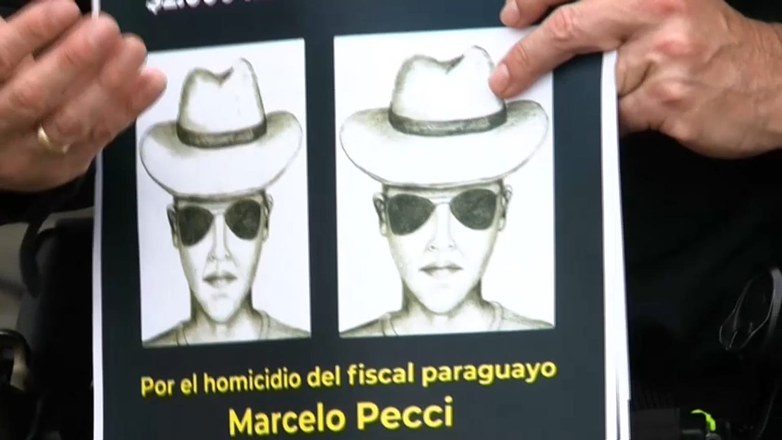 El retrato del posible asesino