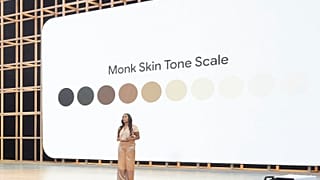 A Google employee speaks at the company's annual I/O developer conference at the Shoreline Amphitheater in Mountain View, California, US, May 11, 2022.
