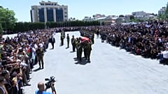 Funérailles de la journaliste palestinienne Shireen Abu Akleh, Ramallah, le 12 mai 2022