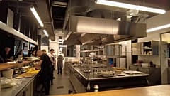 Les cuisines du Ristorante Europa à Turin (Italie) 