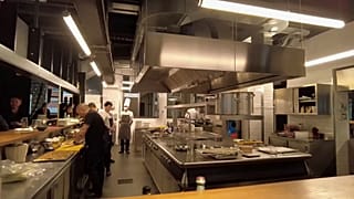 Les cuisines du Ristorante Europa à Turin (Italie)