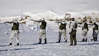 Финские резервисты на учениях