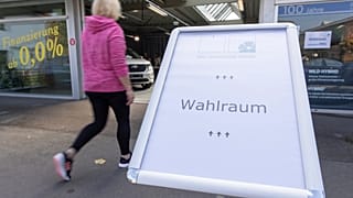Wahlraum in Lemgo (Aufnahme vom 26. September 21)