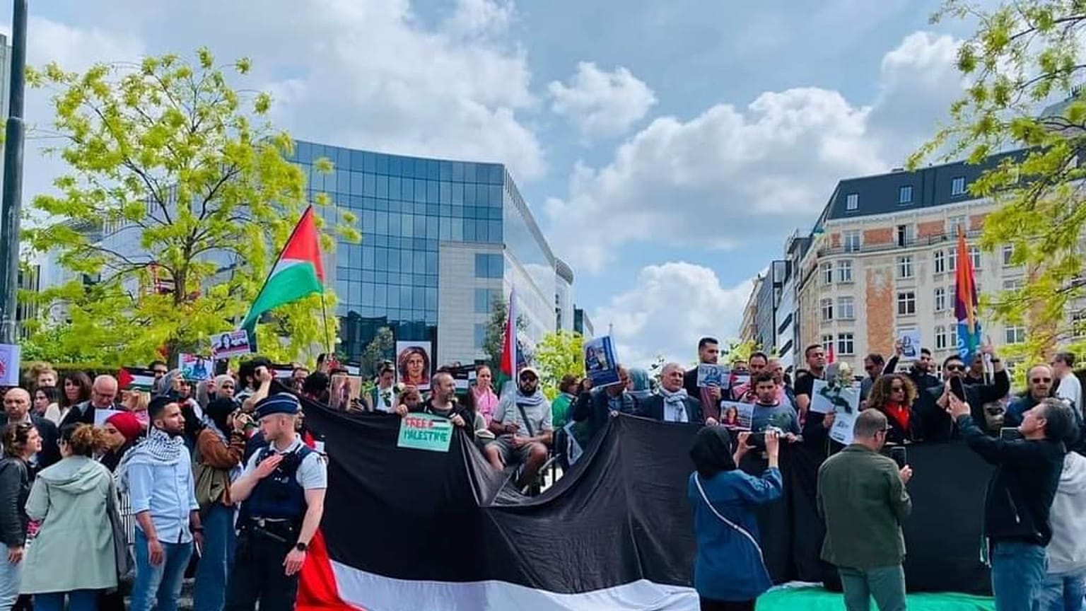احتجاج على مقتل الصحفية شيرين أبو عاقلة