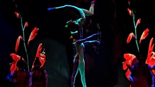 Artists perform during the Ukrainian troupe's Alice in Wonderland show in Tuscany