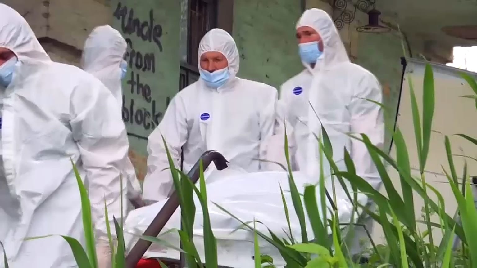 Ukraine's military prepares the bodies of dead Russian soldiers to be returned home