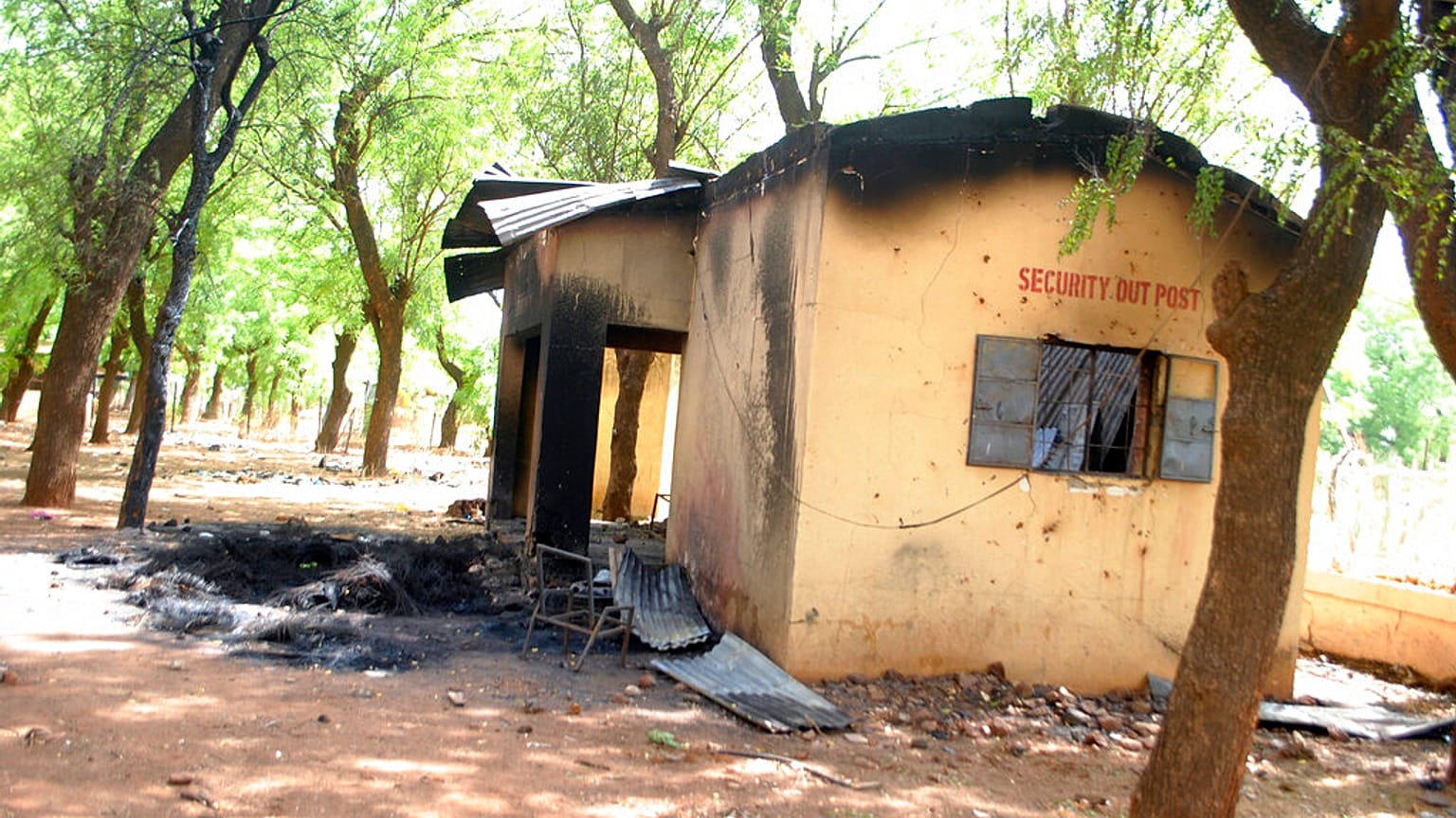 Vor dem Shehu Shagari College of Education, wo die Studentin verbrannt wurde