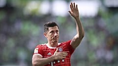 Lewandowski in Wolfsburg, 14. Mai 2022.