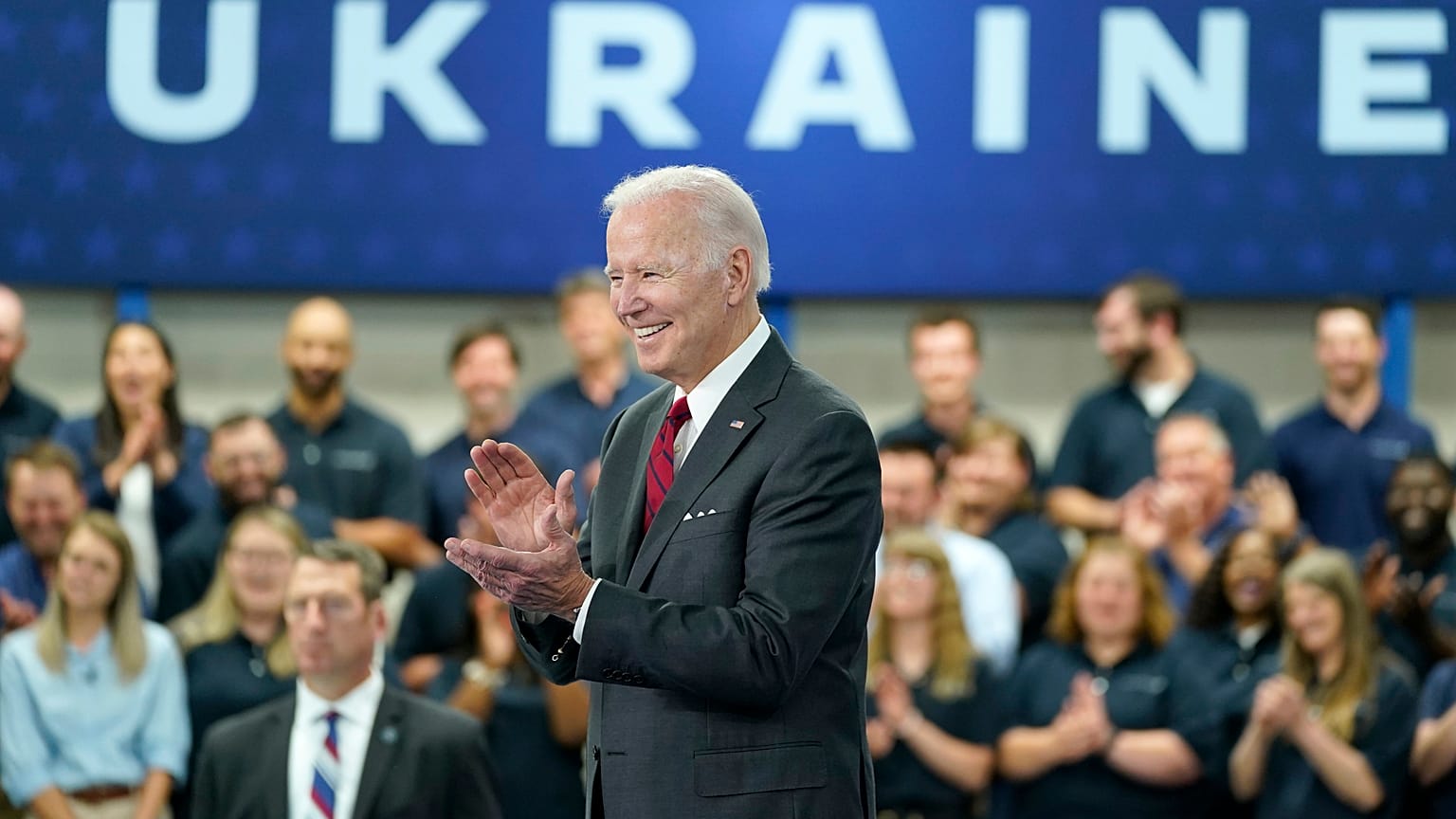 Joe Biden amerikai elnök az Ukrajnának szánt biztonsági támogatásról beszélt az Alabama állambeli Troyban 2022. május 3-án – képünk illusztráció.