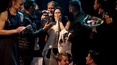 Doria Ousset of Corsica celebrates winning this year's Liet International.