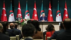 Cumhurbaşkanı Erdoğan, Türkiye'ye resmi ziyarette bulunan Cezayir Cumhurbaşkanı Abdulmecid Tebbun ile görüştü.