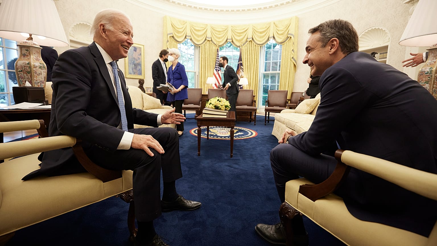 Joe Biden, Κυριάκος Μητσοτάκης