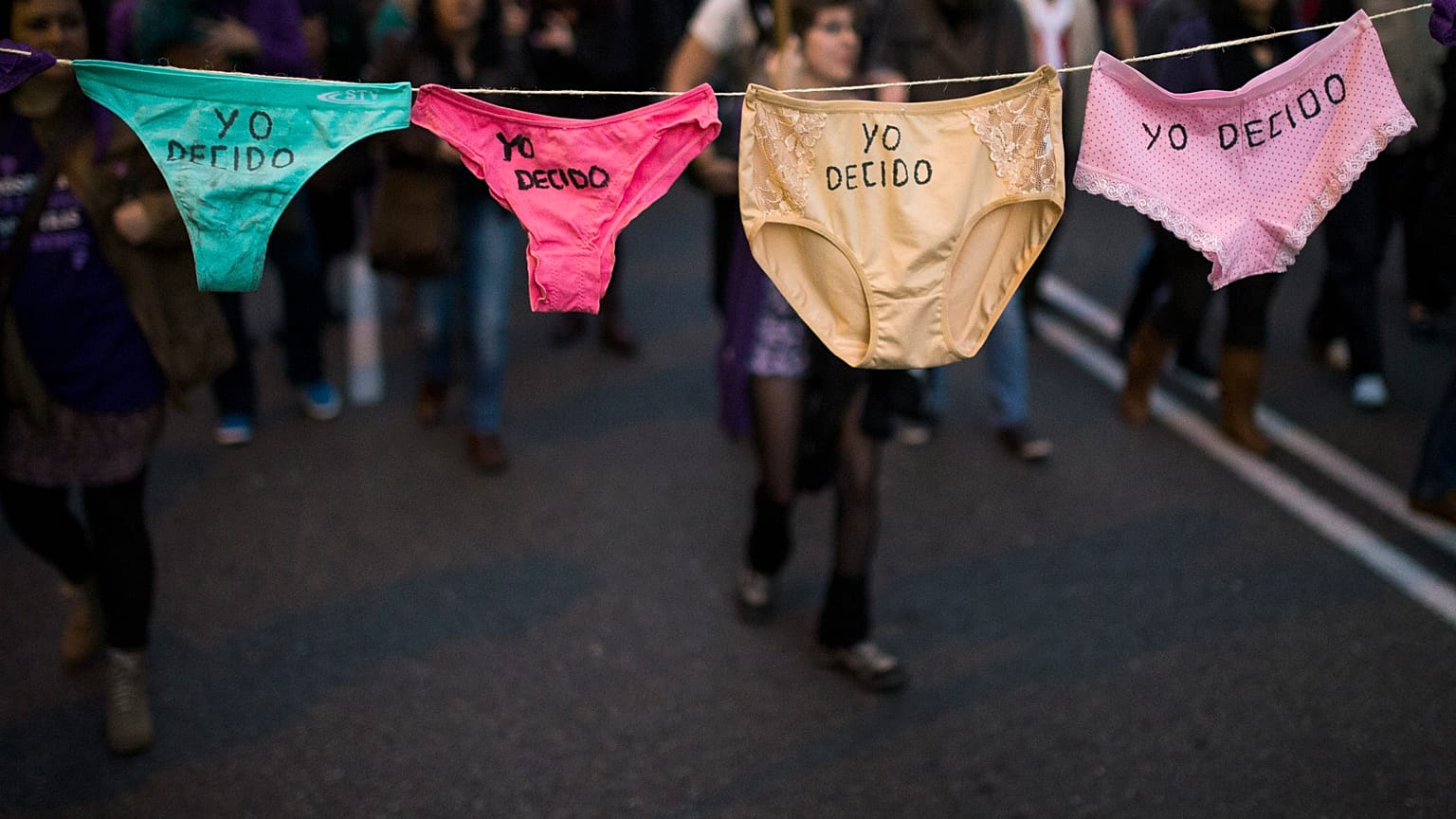 Manifestação de apoios às mulheres