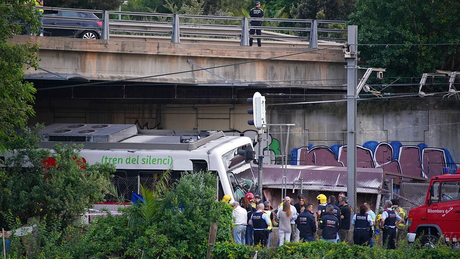 Der Unglücksort liegt rund 15 Kilometer vom Zentrum Barcelonas entfernt