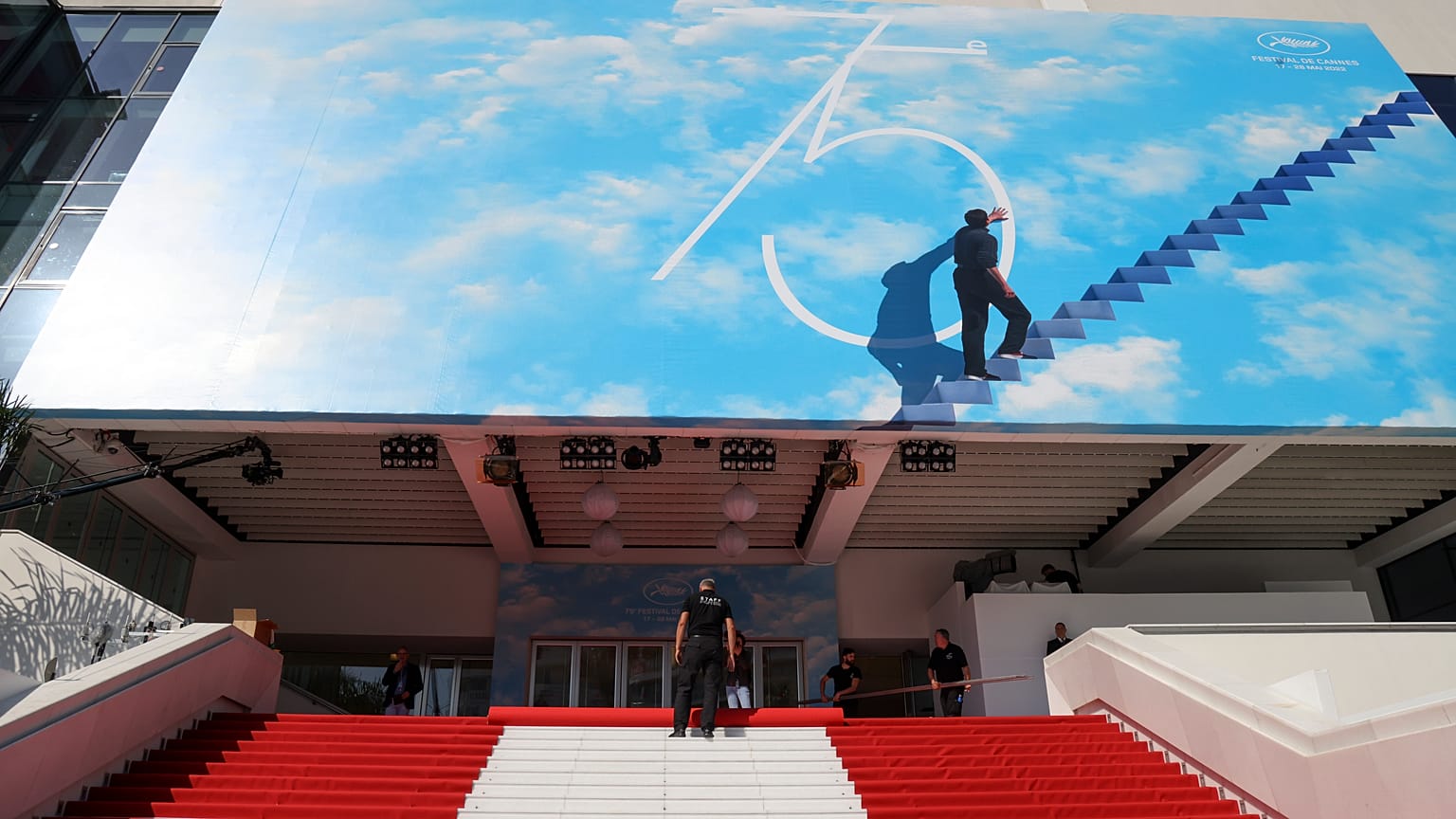 Letzte Vorbereitungen vor dem Auftakt der Filmfestspiele