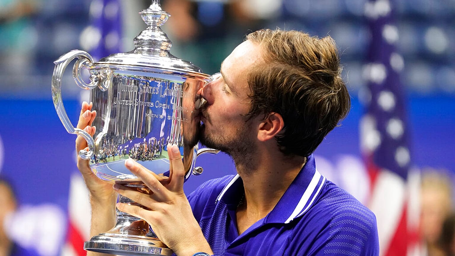 Daniil Medvegyev 2020-ban, miután legyőzte Novak Djokovicsot
