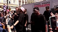 Kalush Orchestra in Lwiw in der Ukraine