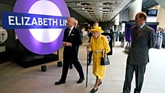 Britain's Queen Elizabeth II made a surprise visit to open the Elizabeth Line.