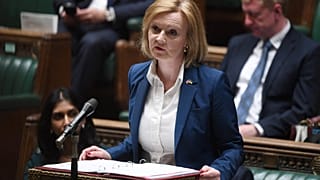Die britische Außenministerin Liz Truss initiiert ein Gesetzesvorhaben zum Nordirland-Protokoll vor Abgeordneten im Unterhaus in London, 17.05.2022 am 17. Mai 2022.