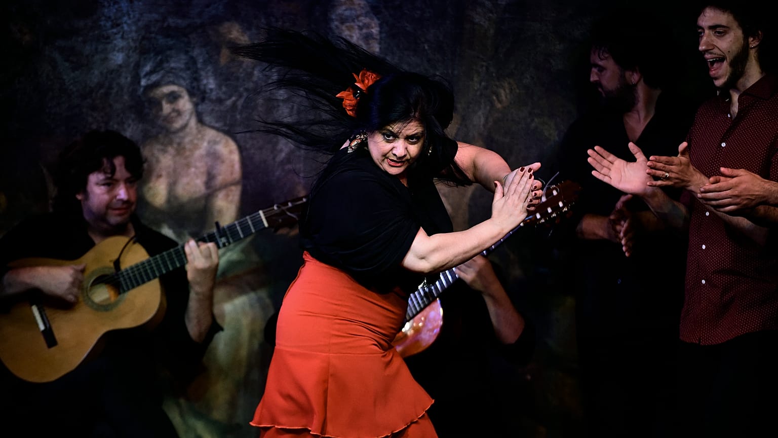 Madrid's most talented flamenco artists take to the street as part of the city's flamenco festival 