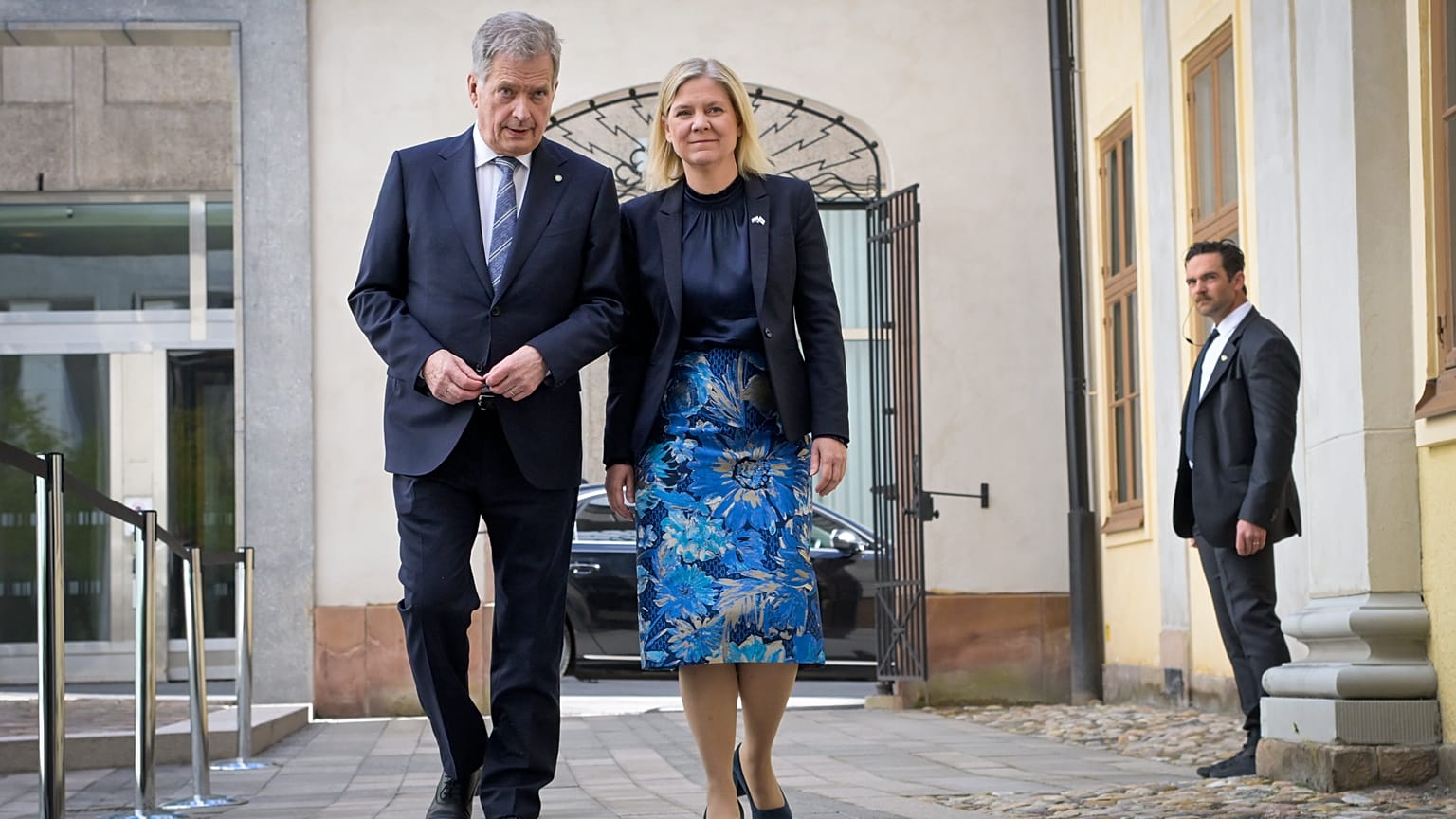La primera ministra sueca la primera ministra sueca, Magdalena Andersson, y el presidente de Finlandia, Sauli Niinistö
