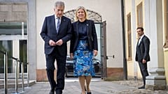 Die schwedische Staatsministerin Magdalena Andersson und der finnische Präsident Sauli Niinistö