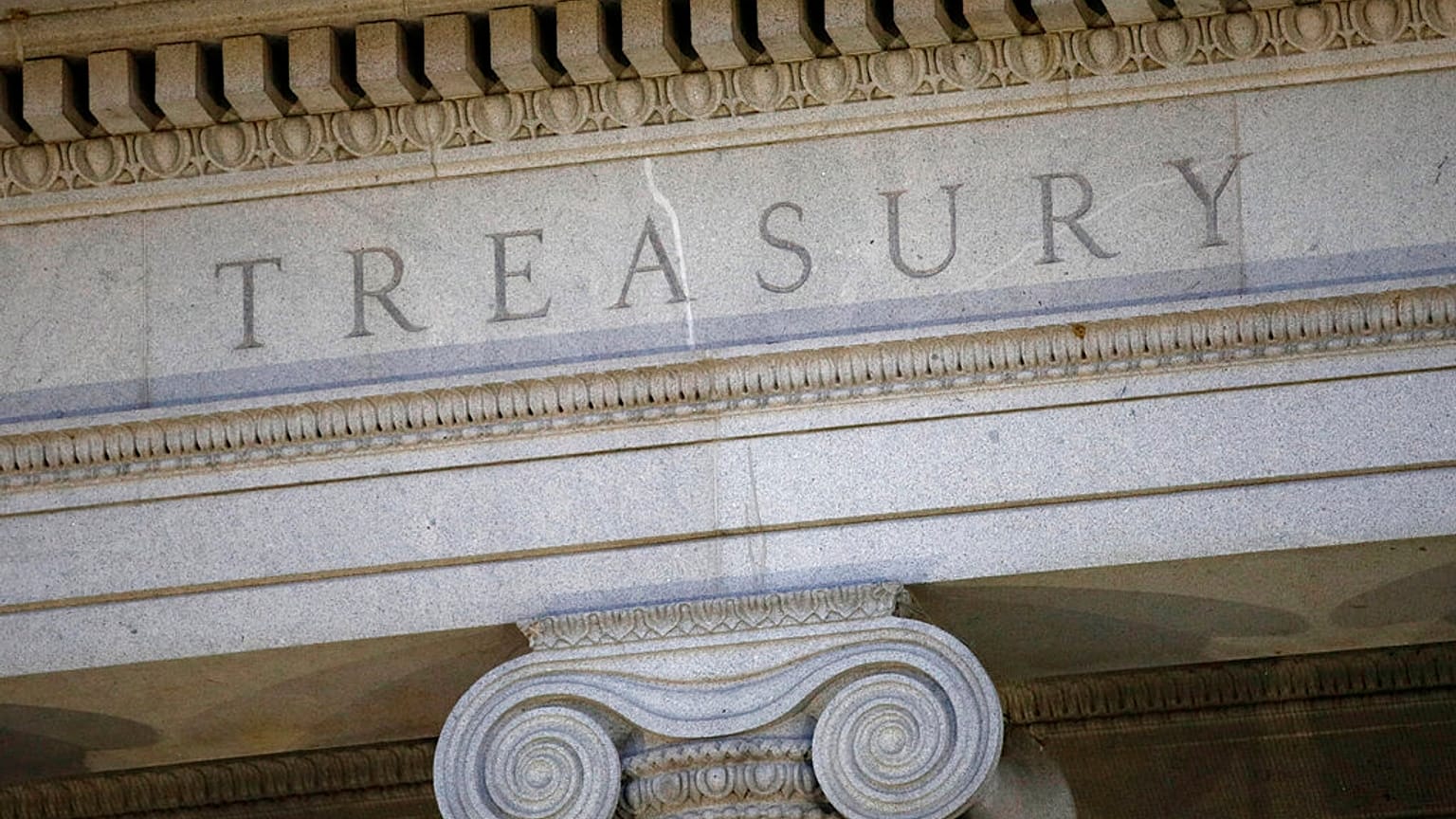 Az amerikai pénzügyminisztérium épülete Washingtonban