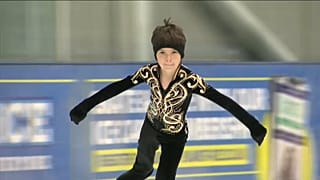 Goscha Mandziuk im englischen Bristol auf dem Eis