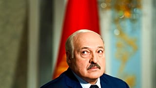 Der belarussische Präsident Alexander Lukaschenko während eines Interviews am 5. Mai. 
