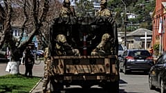 Militares chilenos desplegados en La Araucanía, Chile (14/10/2021)