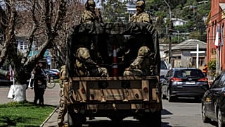 Militares chilenos desplegados en La Araucanía, Chile (14/10/2021)
