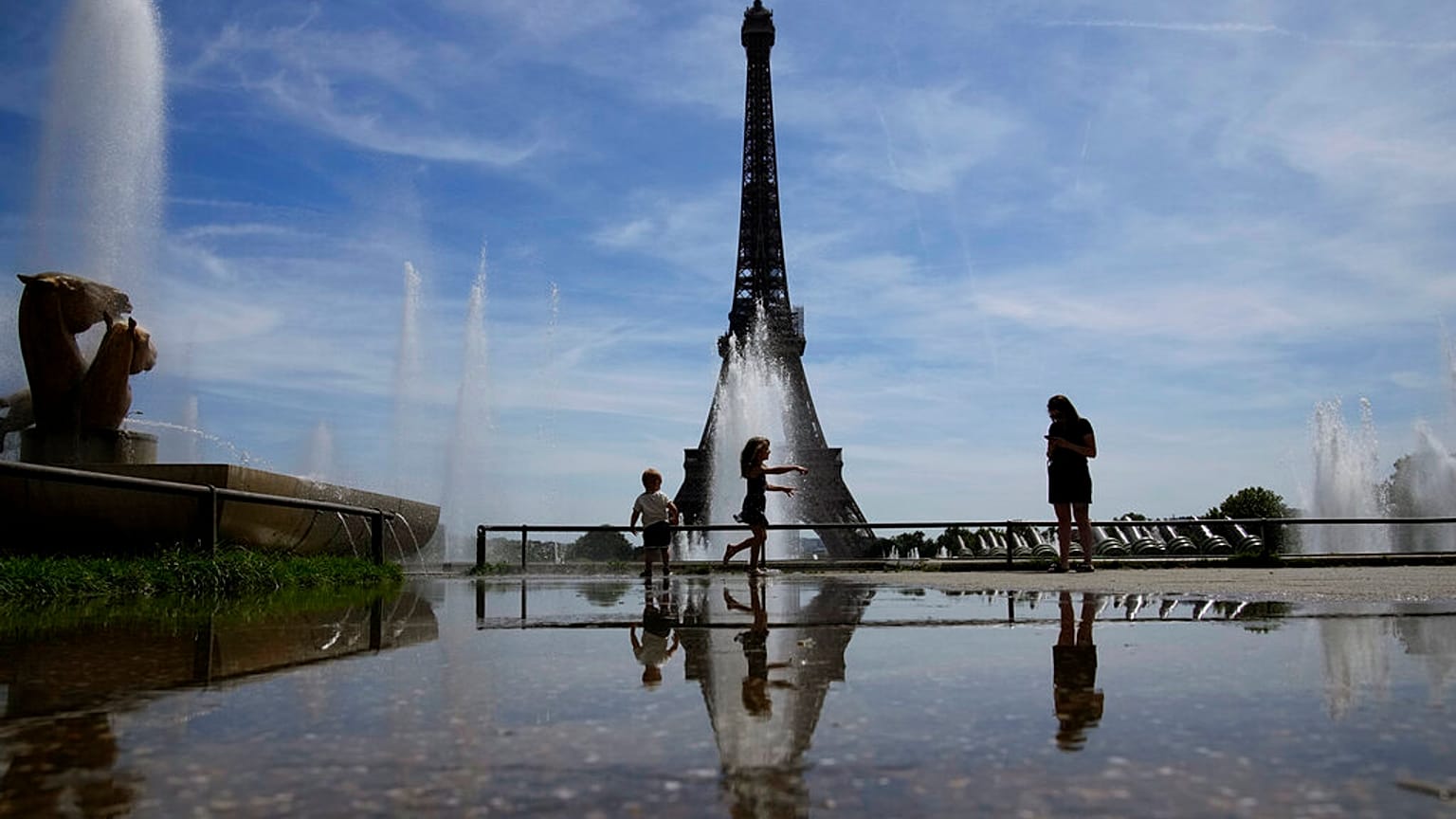 Heiße Temperaturen in Frankreich